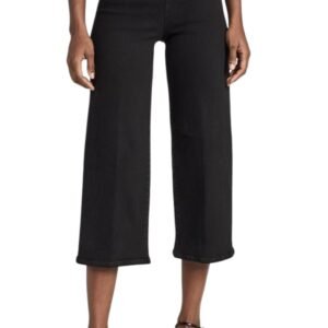 Jetset Wide Leg Crop - Sheen Noir