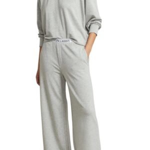 Sweatshirt & Wide Leg Set - Heather Grey